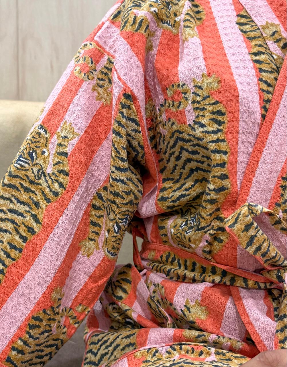 Waffle Cotton Adult Bathrobe