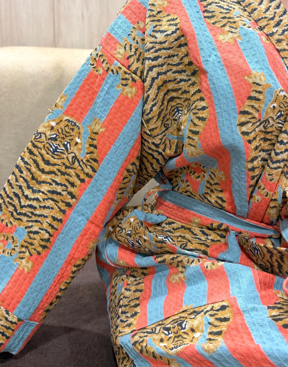 Waffle Cotton Adult Bathrobe