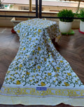 Handblock Printed Waffle Cotton Towel - Peeli Bela