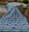Handblock Printed Waffle Cotton Towel - Gulabi Lata