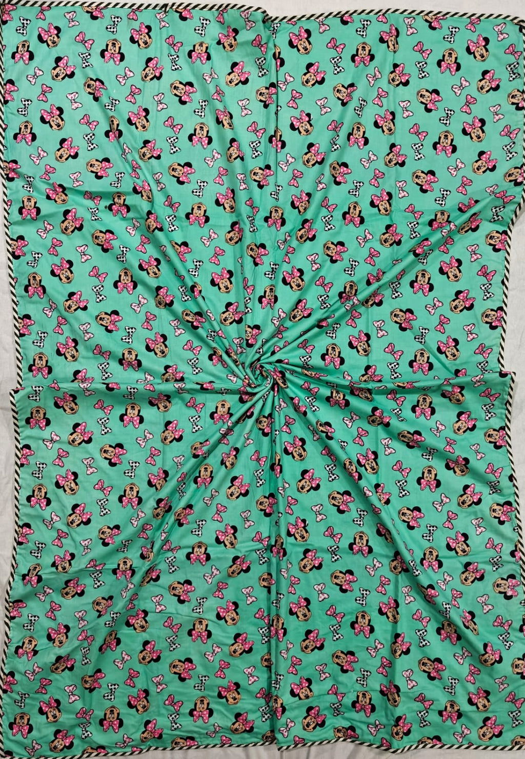 Mulmul Baby Dohar - Minty Bow Dreams