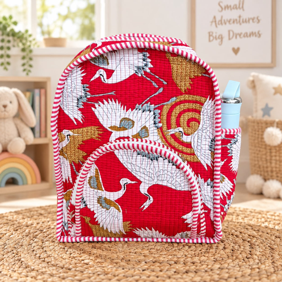 Kids Backpack – Vibrant Quilted Cotton