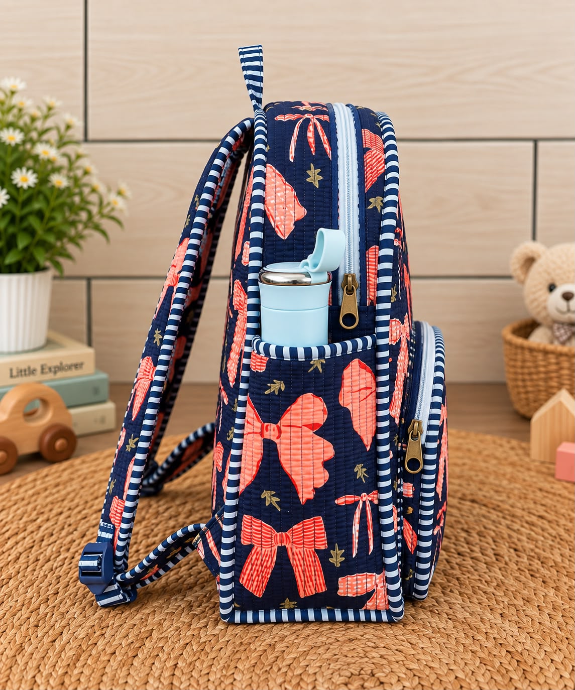 Kids Backpack – Vibrant Quilted Cotton