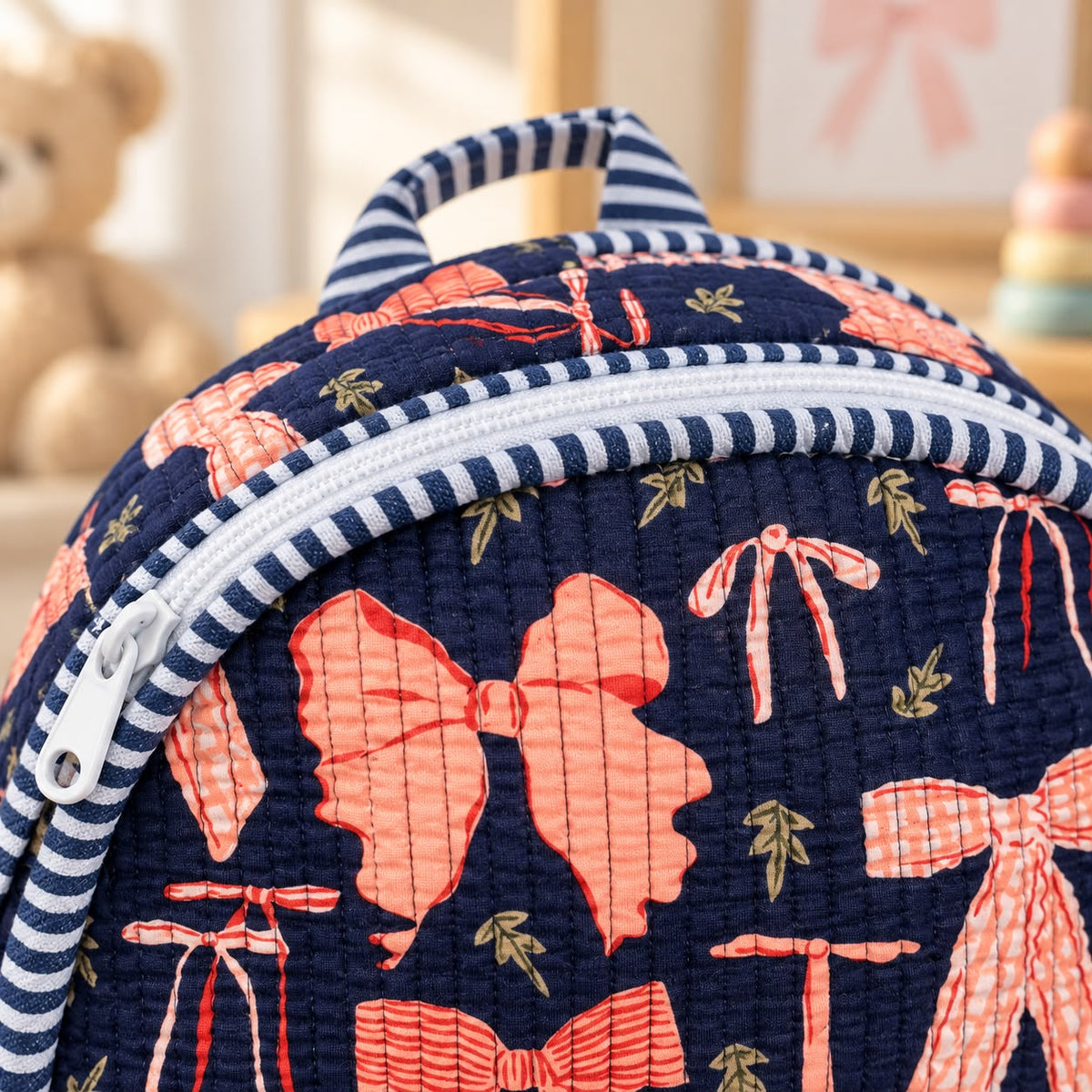 Kids Backpack – Vibrant Quilted Cotton