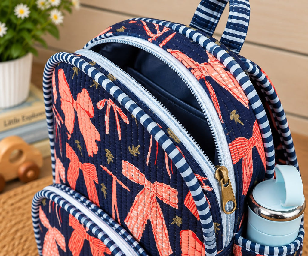 Kids Backpack – Vibrant Quilted Cotton
