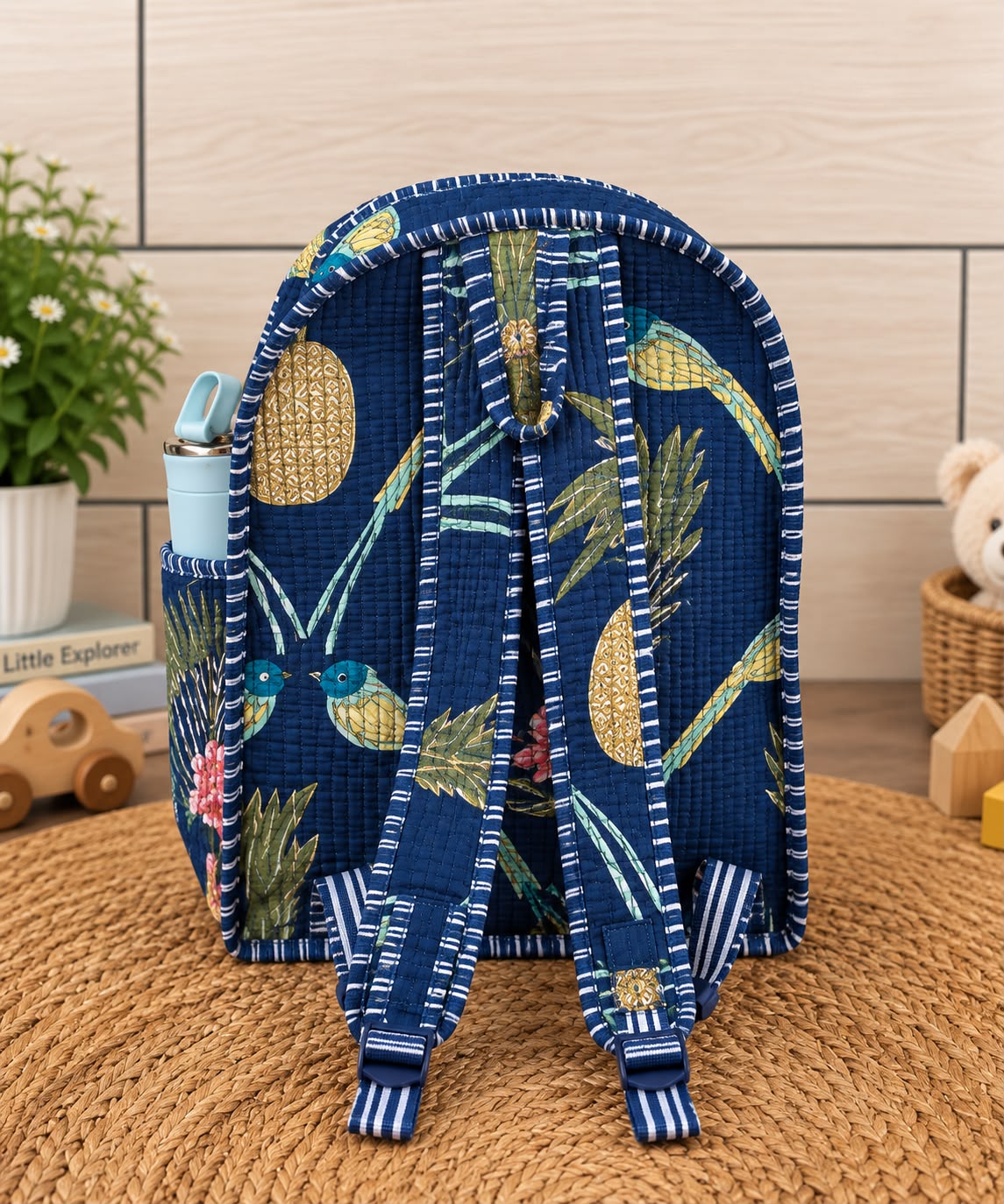Kids Backpack – Vibrant Quilted Cotton
