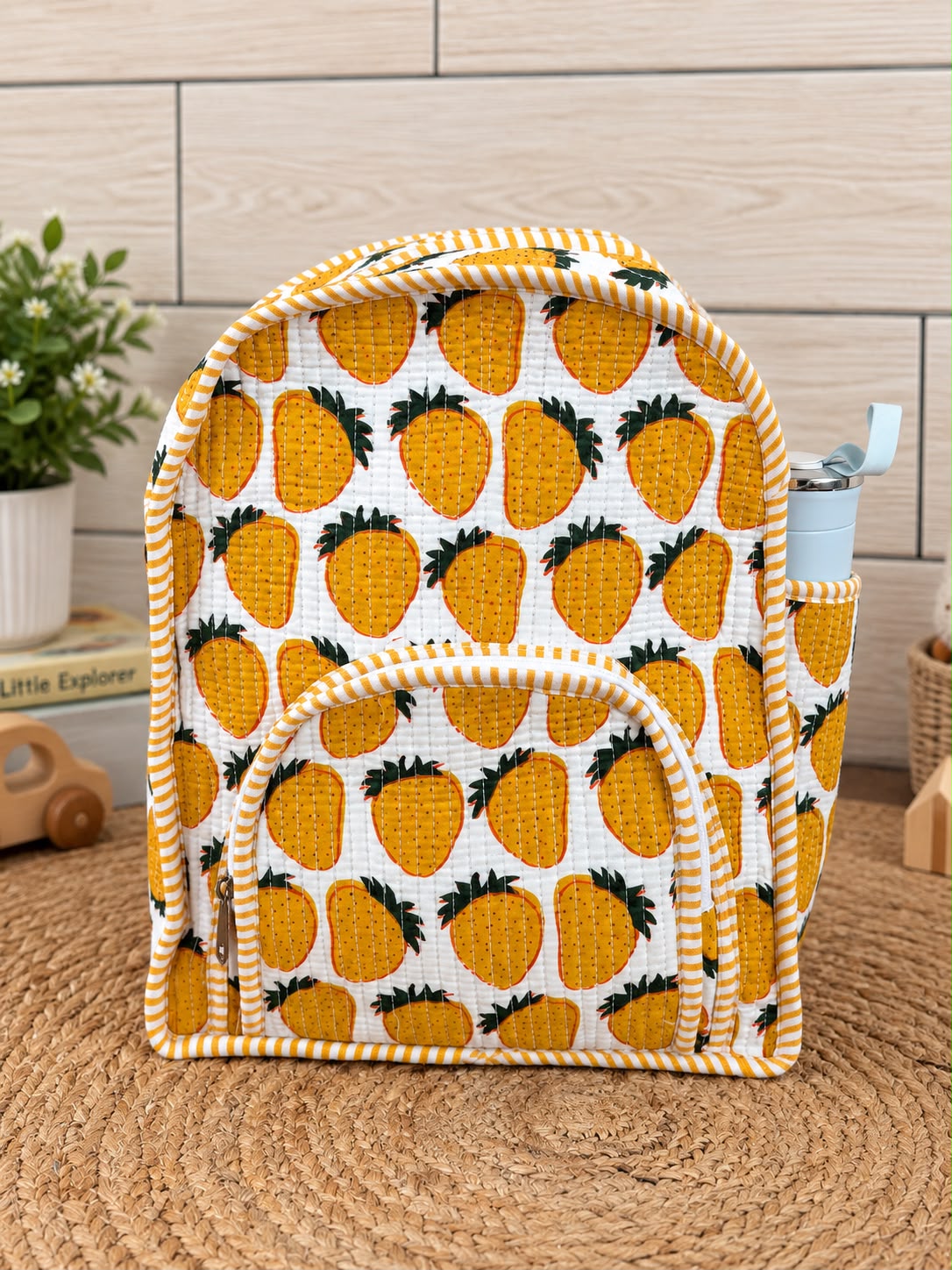 Kids Backpack – Vibrant Quilted Cotton