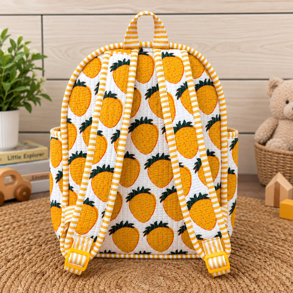 Kids Backpack – Vibrant Quilted Cotton