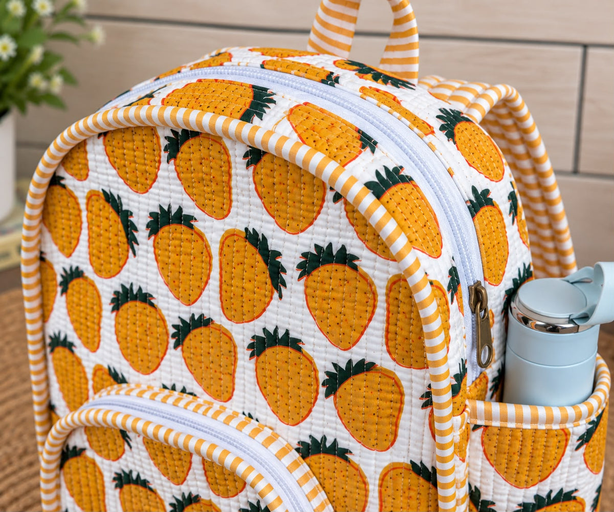 Kids Backpack – Vibrant Quilted Cotton