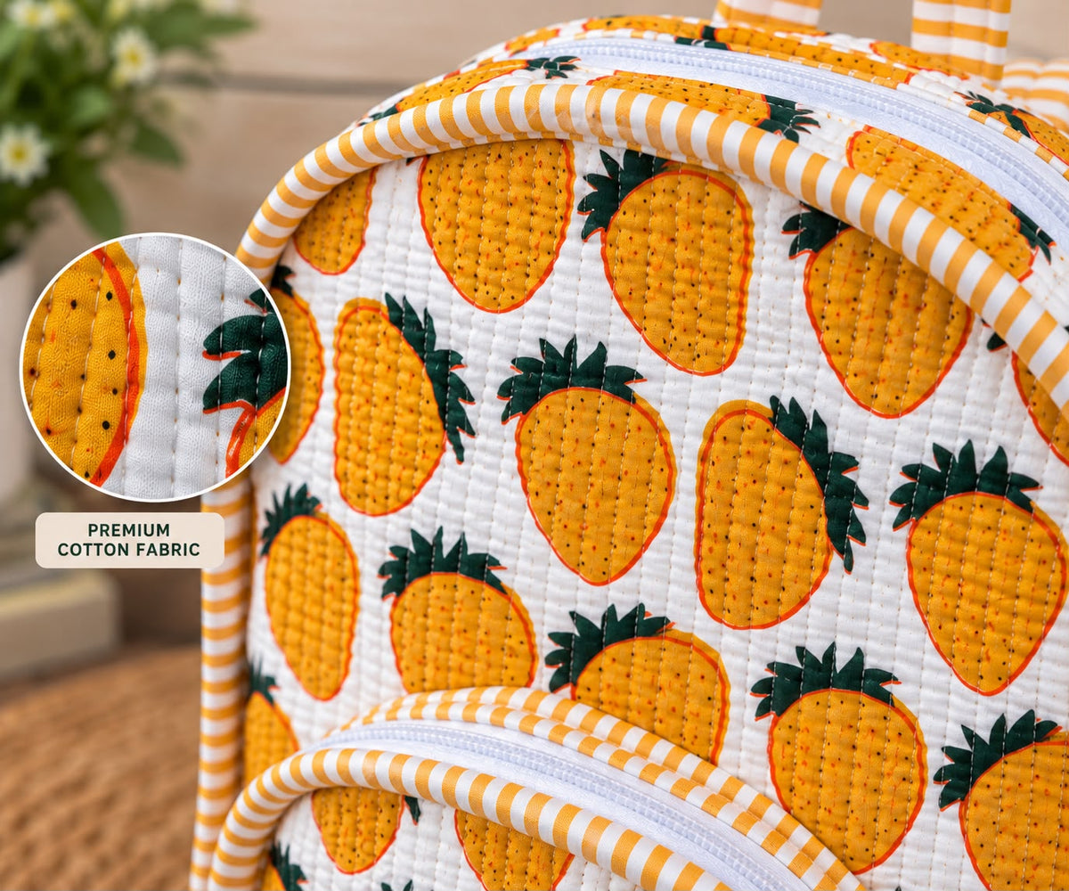 Kids Backpack – Vibrant Quilted Cotton