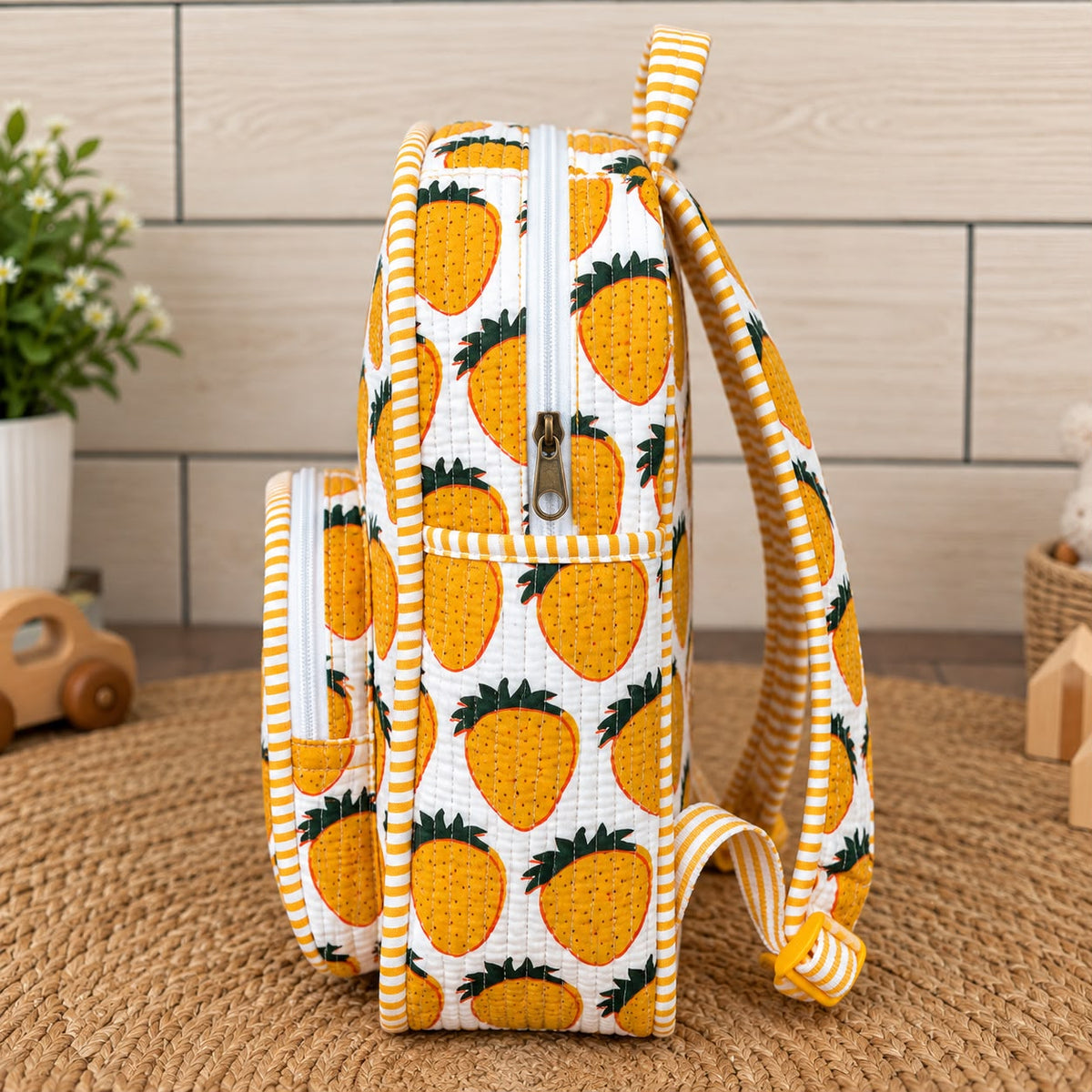 Kids Backpack – Vibrant Quilted Cotton