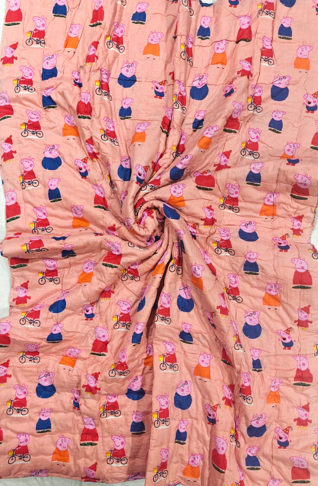 Mulmul Baby Quilt - Pink Pig Parade