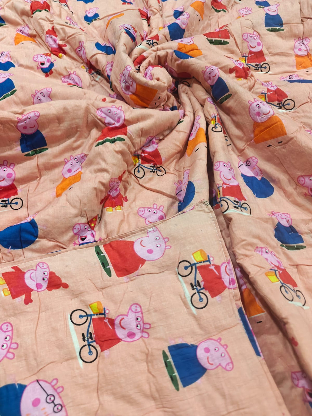 Mulmul Baby Quilt - Pink Pig Parade