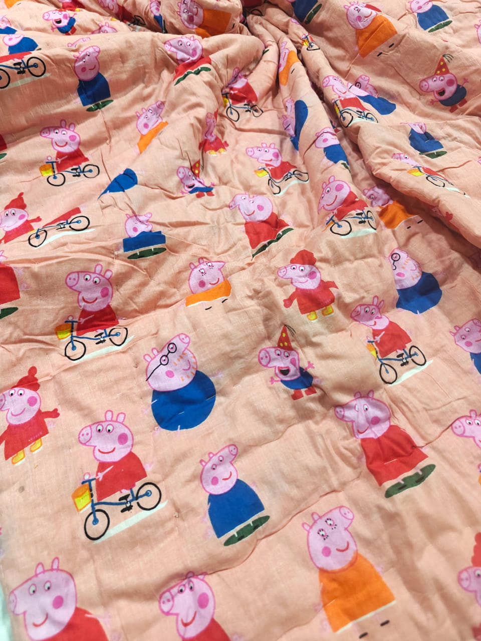 Mulmul Baby Quilt - Pink Pig Parade
