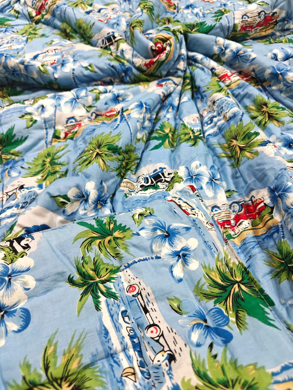 Mulmul Baby Quilt - Island Ride
