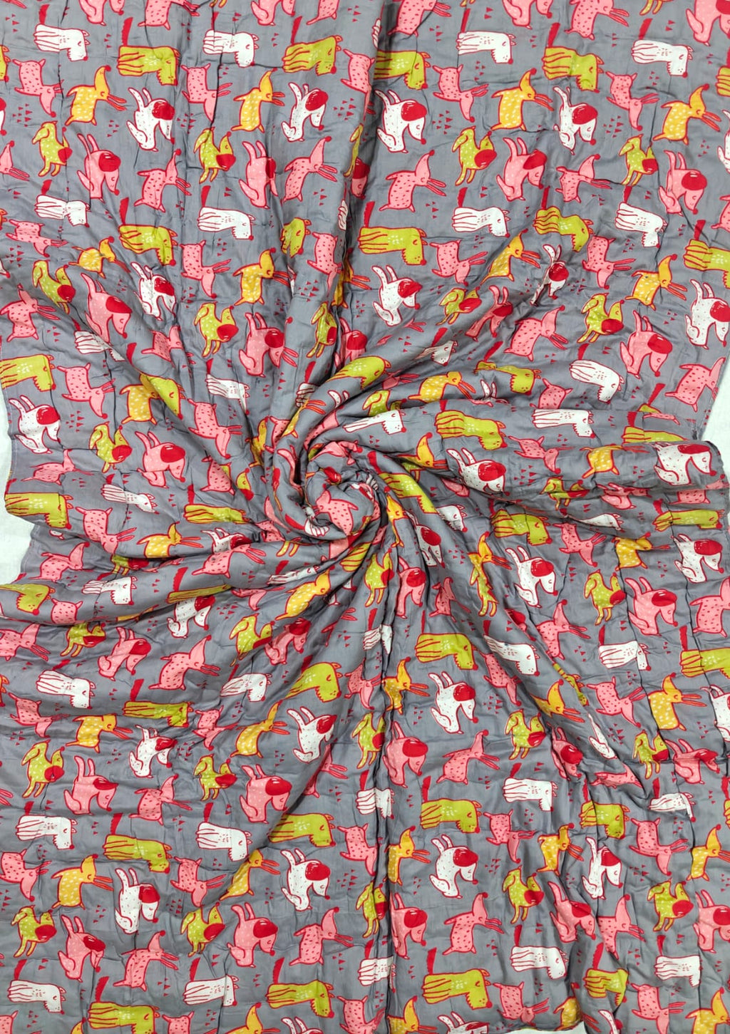 Mulmul Baby Quilt - Happy Tails