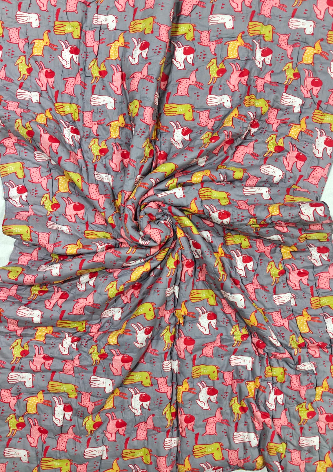 Mulmul Baby Quilt - Happy Tails