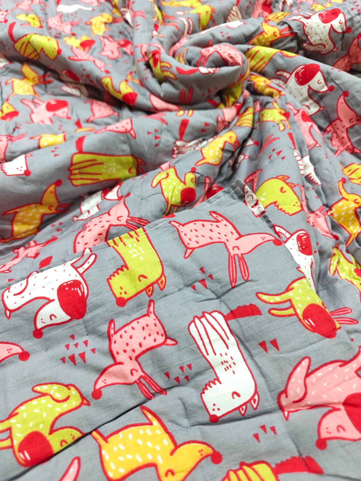 Mulmul Baby Quilt - Happy Tails