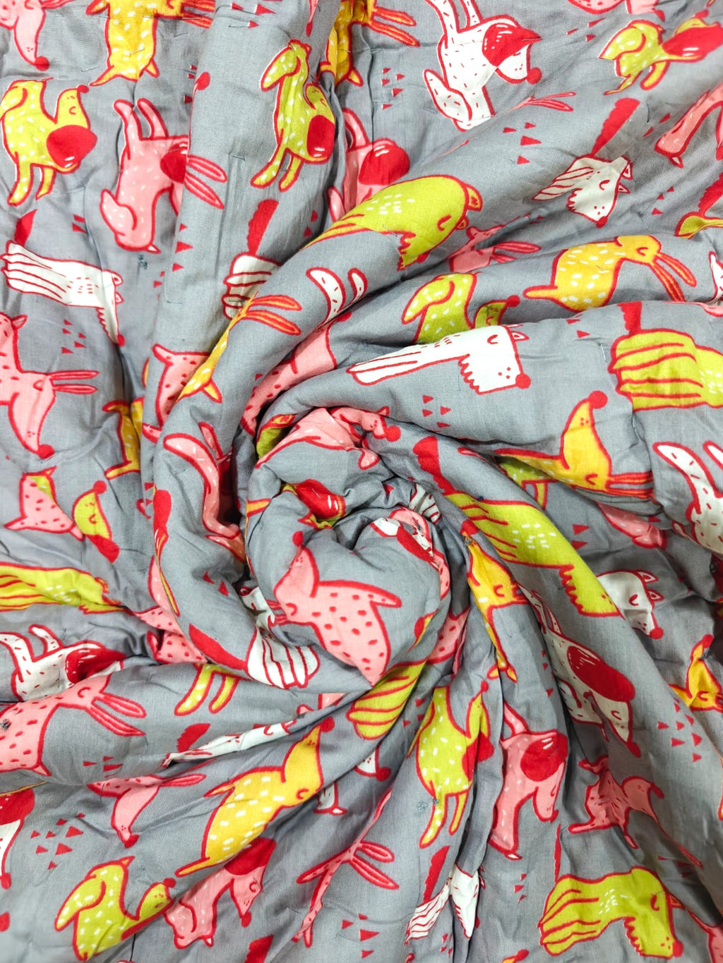 Mulmul Baby Quilt - Happy Tails