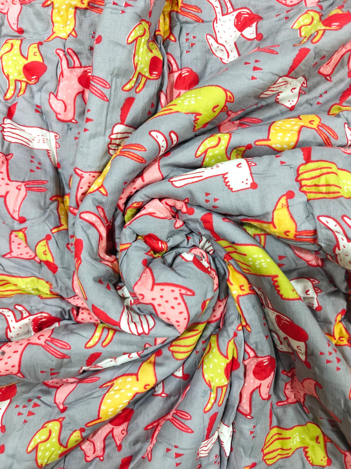 Mulmul Baby Quilt - Happy Tails