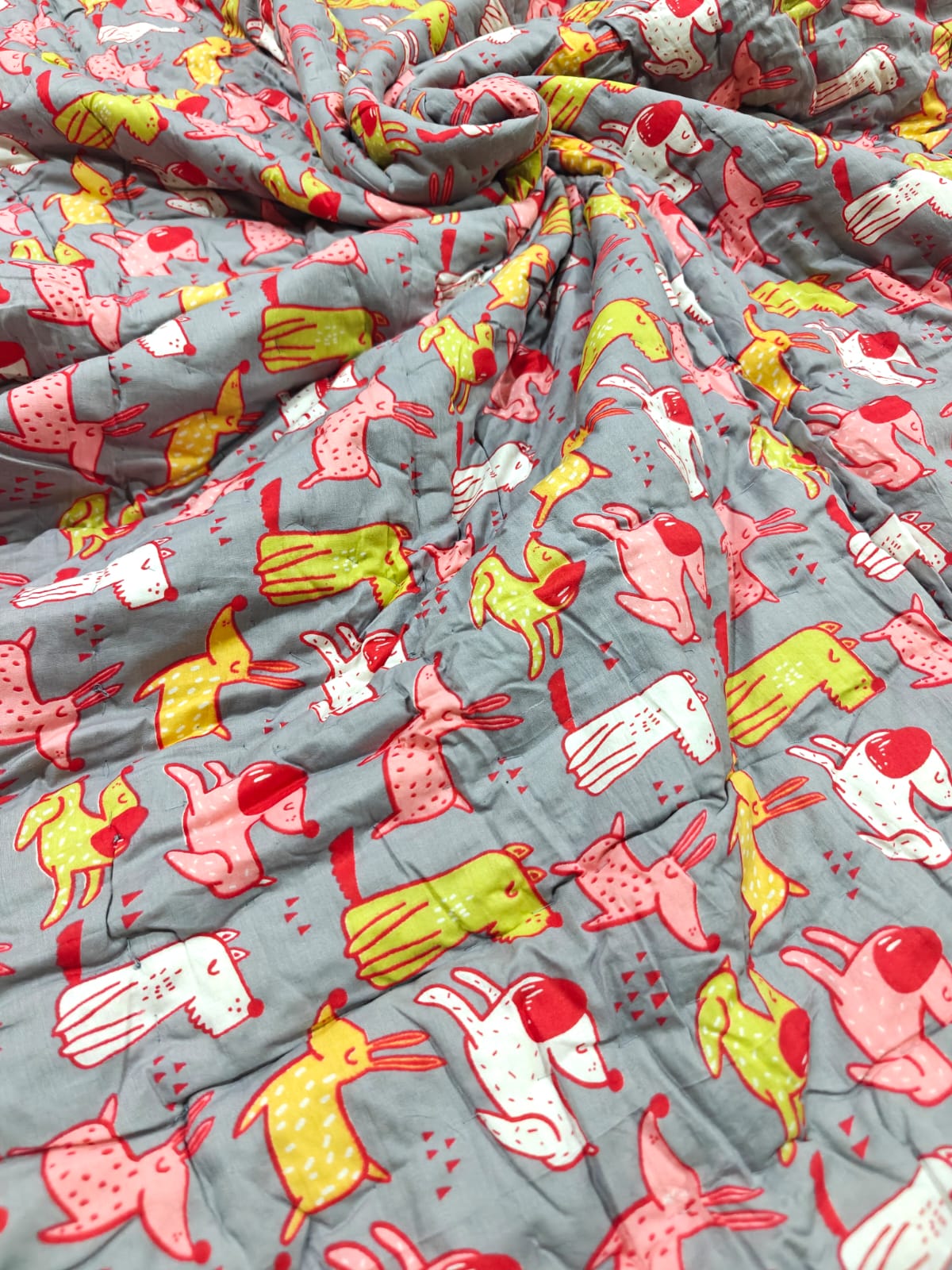 Mulmul Baby Quilt - Happy Tails