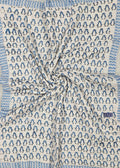 Handblock Printed Mulmul Baby Quilt - Polar Pals