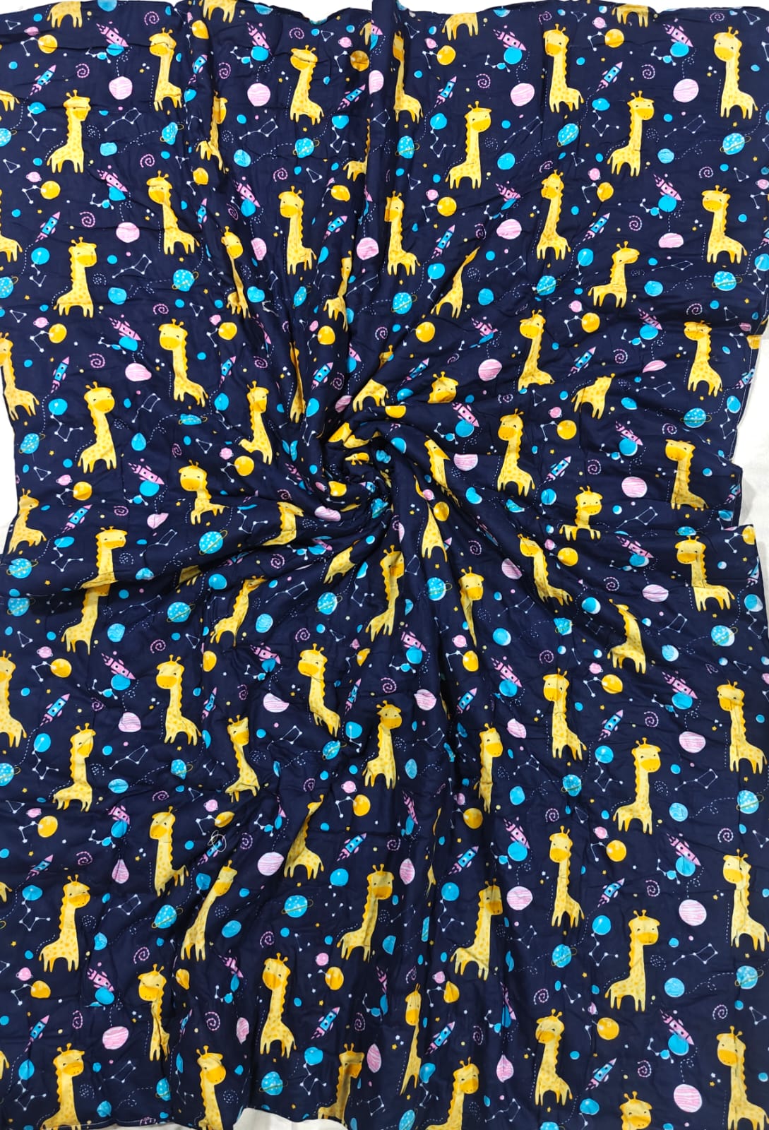 Mulmul Baby Quilt - Cosmic Giraffe