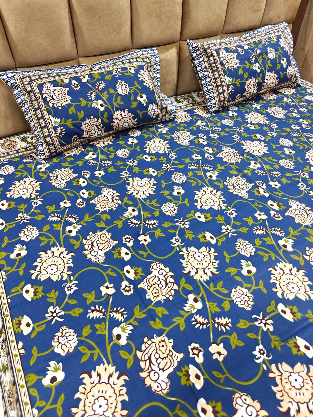 100% Cotton 250 TC King Bedsheet