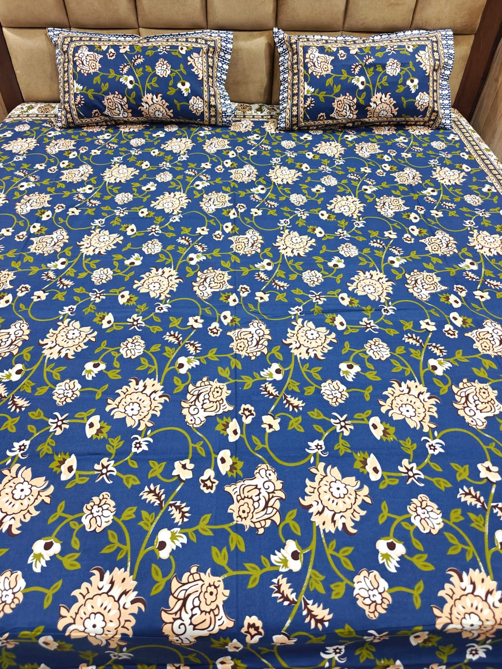 100% Cotton 250 TC King Bedsheet
