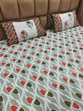 100% Cotton 250 TC King Bedsheet