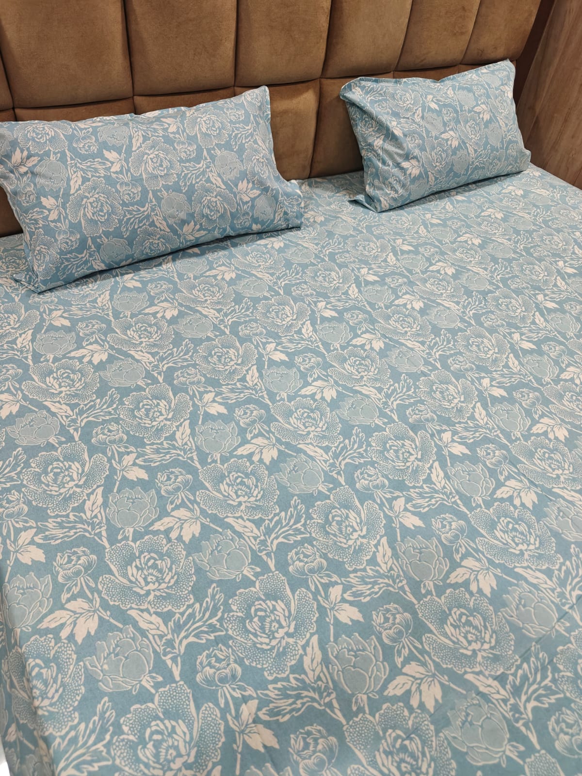 100% Cotton 250 TC King Bedsheet