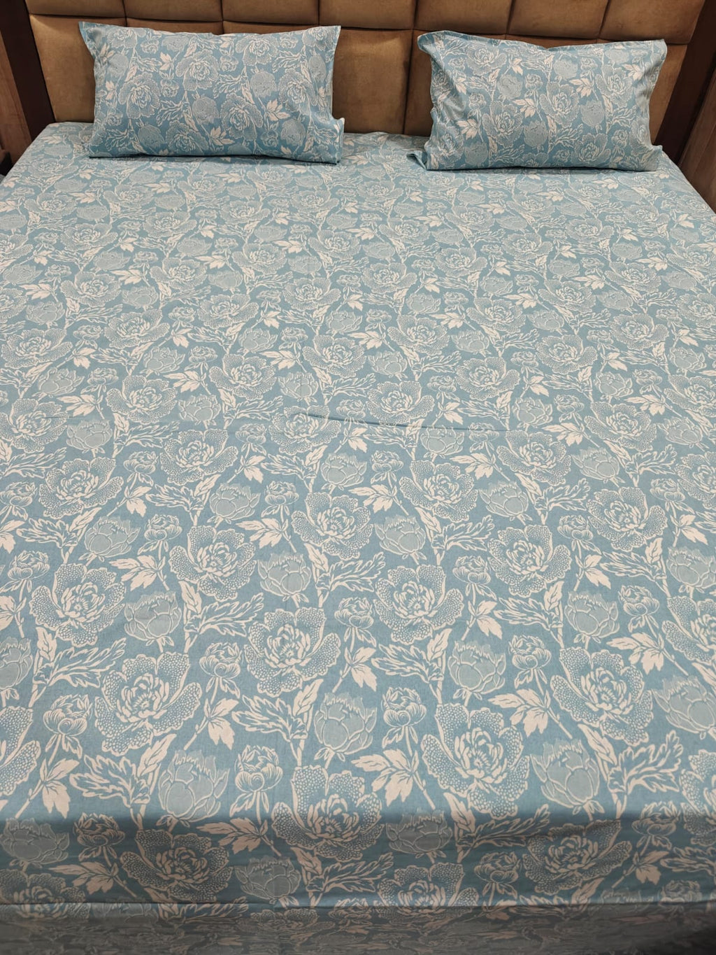100% Cotton 250 TC King Bedsheet