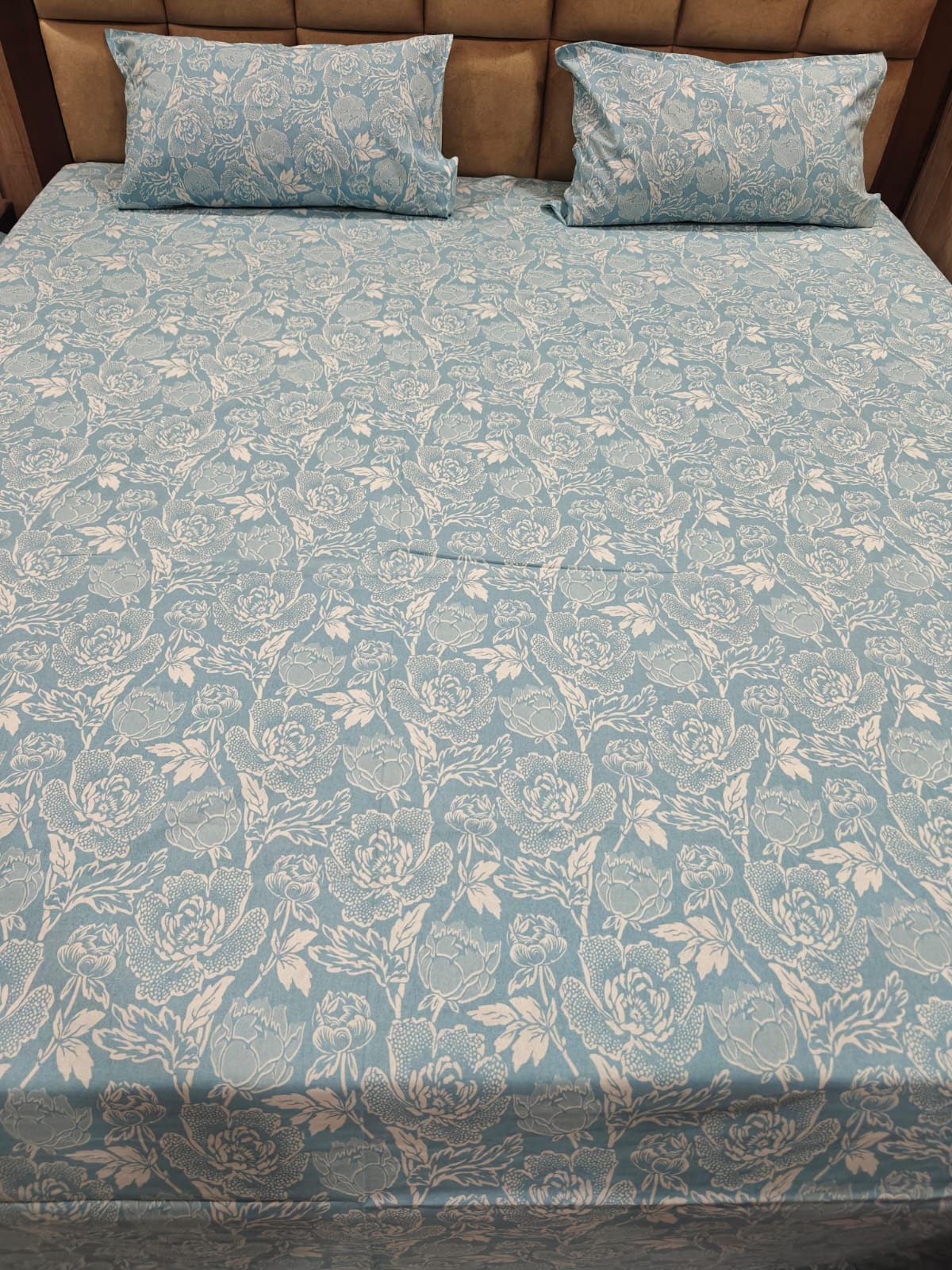 100% Cotton 250 TC King Bedsheet