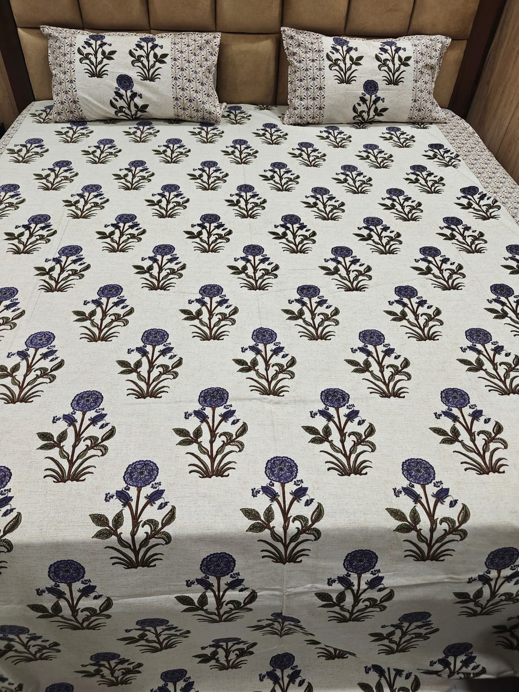 100% Cotton 250 TC King Bedsheet