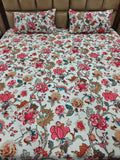 Anokhi Floral 100% Cotton King Bedsheet Set with 2 Pillow Covers