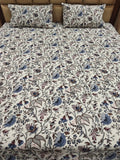 Anokhi Floral 100% Cotton King Bedsheet Set with 2 Pillow Covers