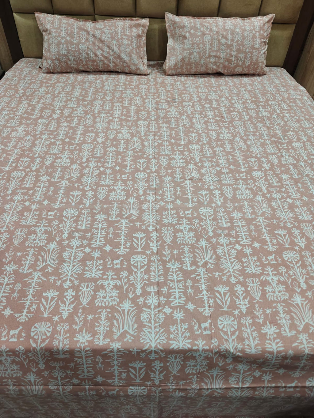 100% Cotton 250 TC King Bedsheet