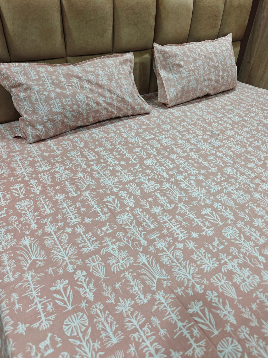 100% Cotton 250 TC King Bedsheet