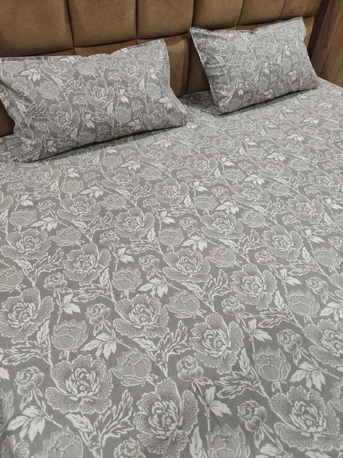 100% Cotton 250 TC King Bedsheet