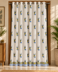 Handblock Printed Cotton Door Curtain- Neel Hiran