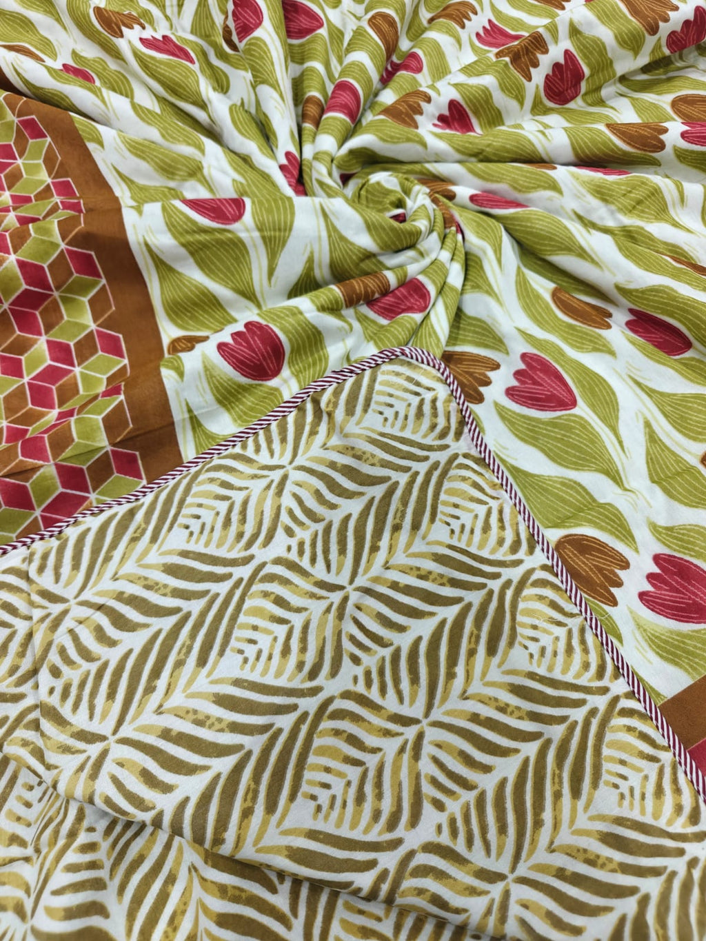 Tulip Collection Reversible Mulmul Double Dohar