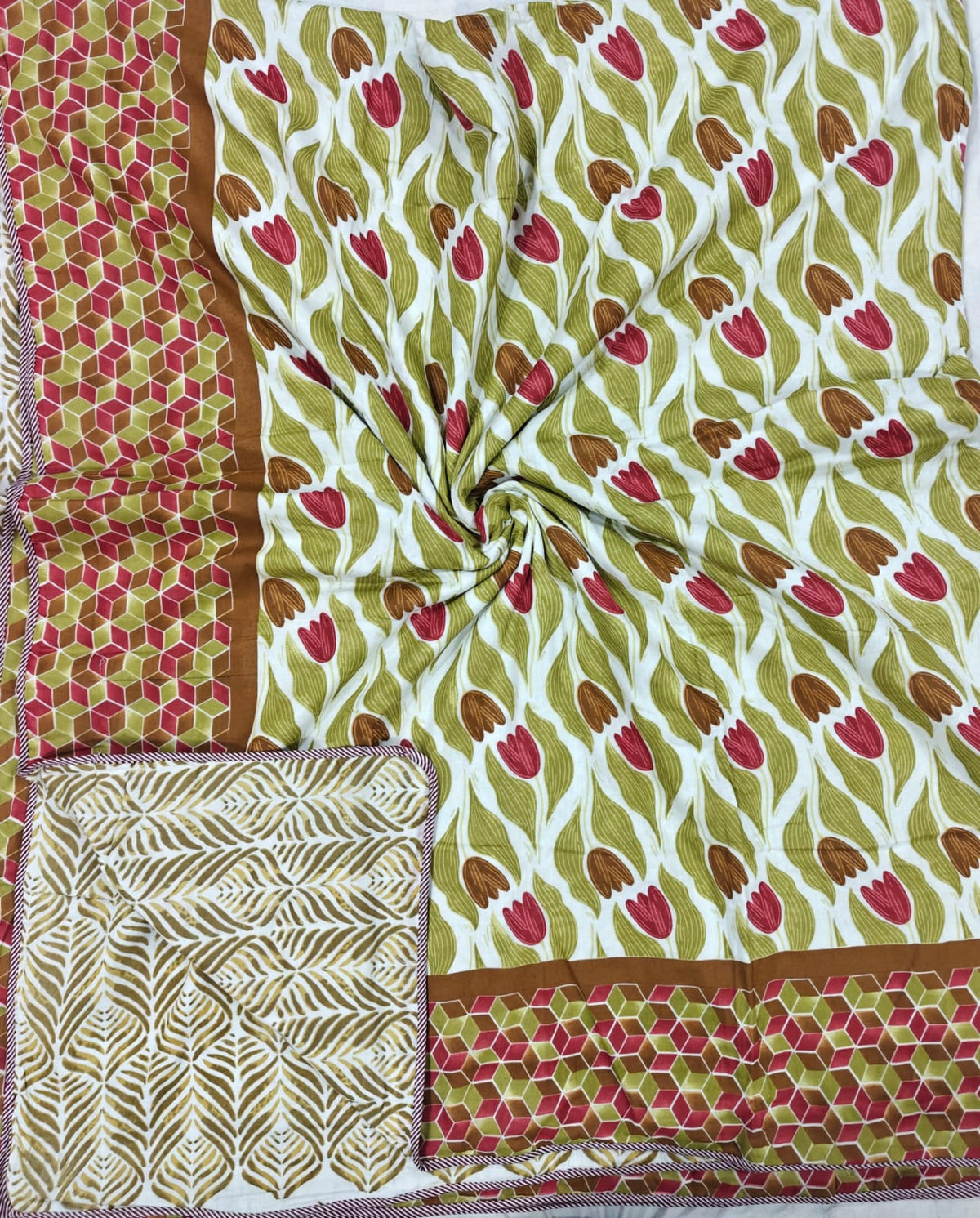 Tulip Collection Reversible Mulmul Double Dohar