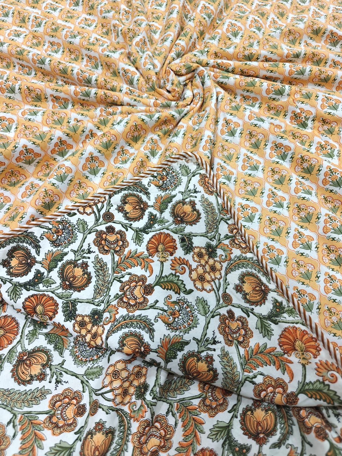 Reversible Cambric Cotton Double Dohar