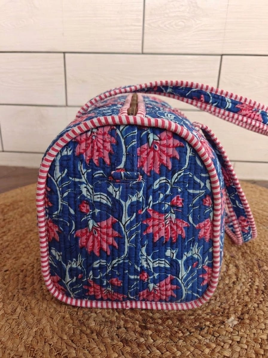 Quilted Cotton Duffel Bags