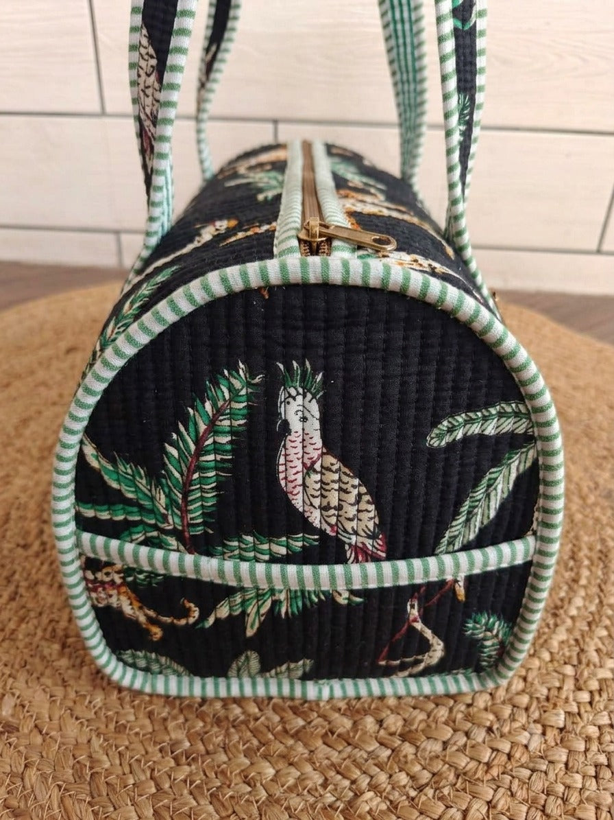 Quilted Cotton Duffel Bags