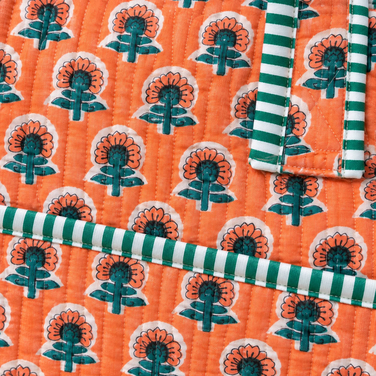 Quilted Cotton Laptop Bag