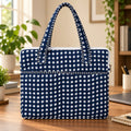 Quilted Cotton Laptop Bag