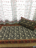 Kalamkari Handblock Printed Cotton Single Bedsheet