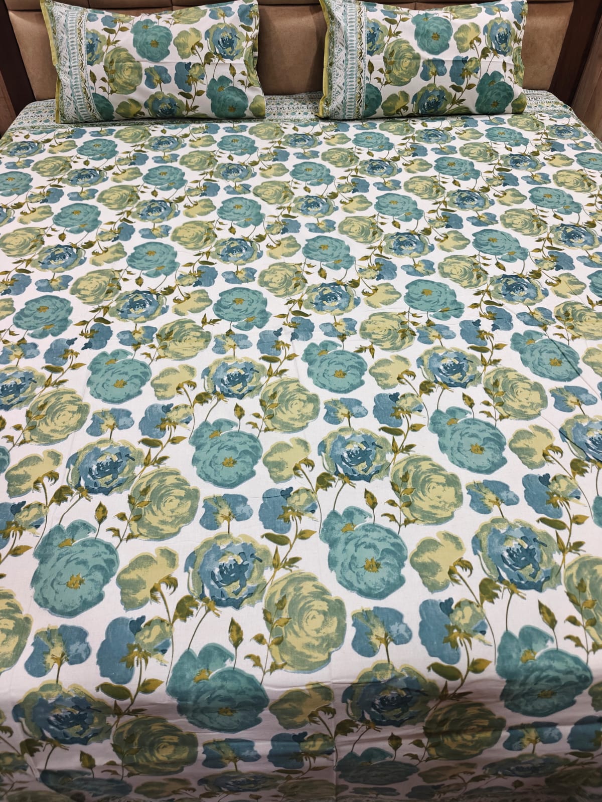 Rangili 100% Cotton Super King Bedsheet Set