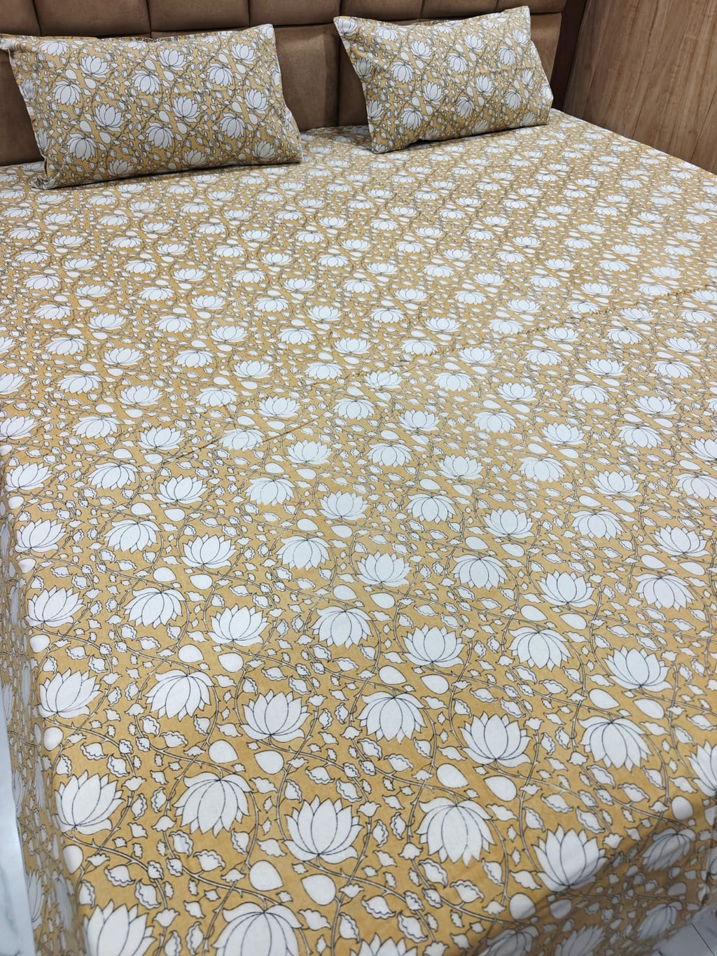Rangili 100% Cotton Super King Bedsheet Set